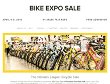 Tablet Screenshot of bikeexposale.com
